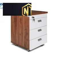 Hộc di động gỗ công nghiệp melamine cao cấp có 3 ngăn kéo LUXM3D